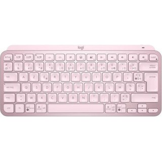 Clavier sans fil Logitech - MX Keys Mini - ROSE - Compact, Bluetooth,