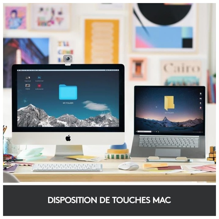 Clavier sans fil Logitech - MX Keys Mini - Pour MAC - Compact, Blueto