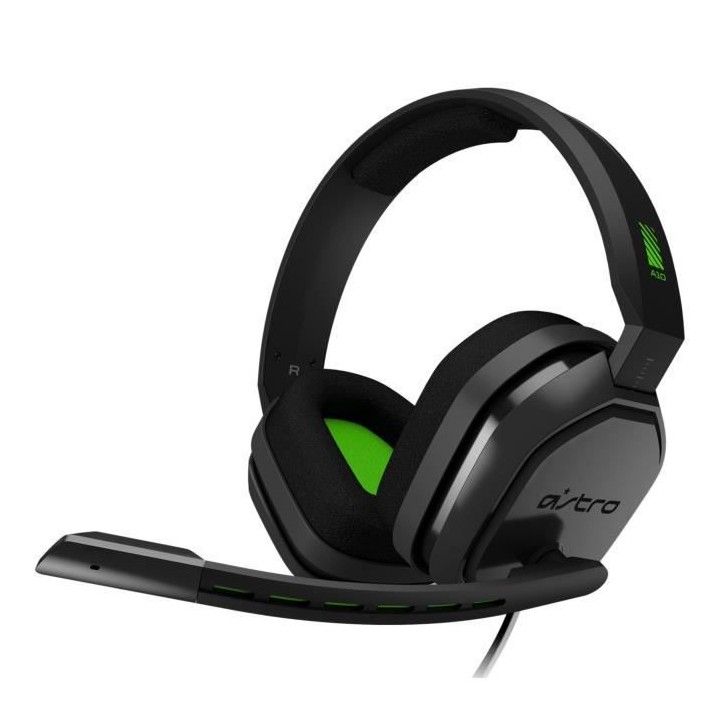 Casque Gaming filaire - ASTRO A10 - Compatible Xbox - Gris et Vert