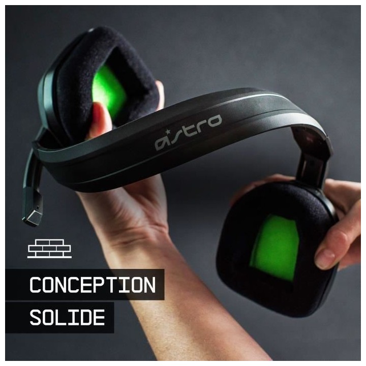 Casque Gaming filaire - ASTRO A10 - Compatible Xbox - Gris et Vert
