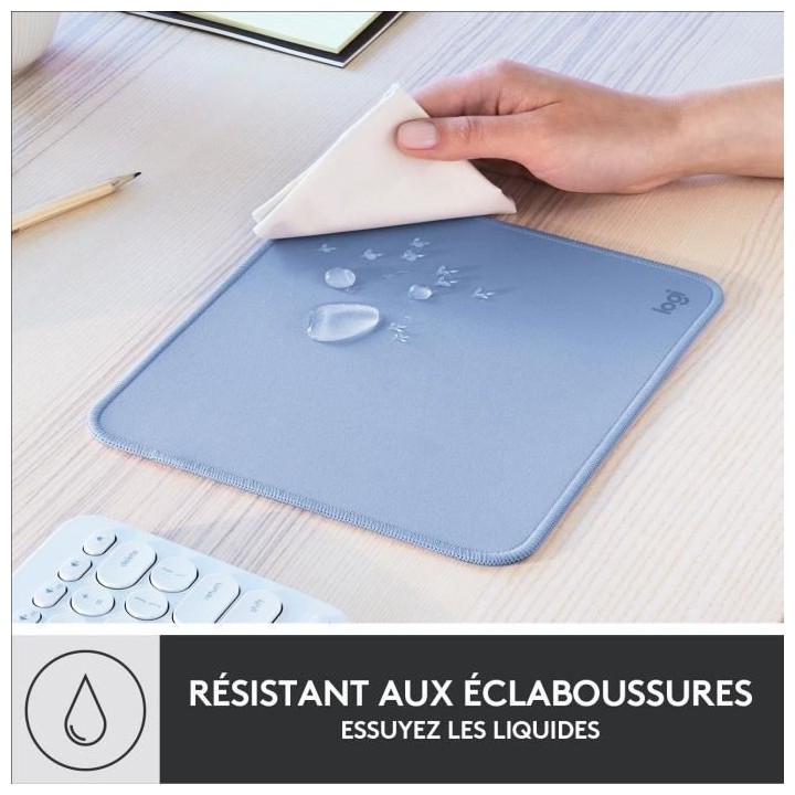Tapis de souris durable - Logitech - Série Studio - Glissement facile