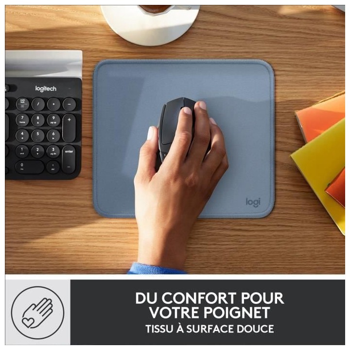 Tapis de souris durable - Logitech - Série Studio - Glissement facile