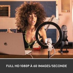 Logitech StreamCam : webcam pour streaming YouTube et Twitch, full HD 1080p 60Fps, connexion USB-C, détection des visages par I