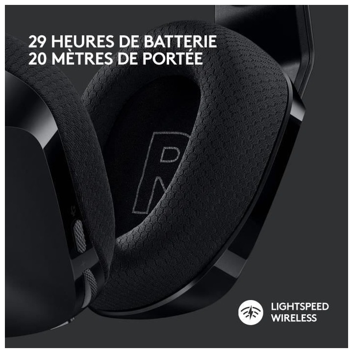 Casque Gaming - Sans fil - LOGITECH G - G733 LIGHTSPEED - Noir