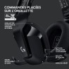 Casque Gaming - Sans fil - LOGITECH G - G733 LIGHTSPEED - Noir