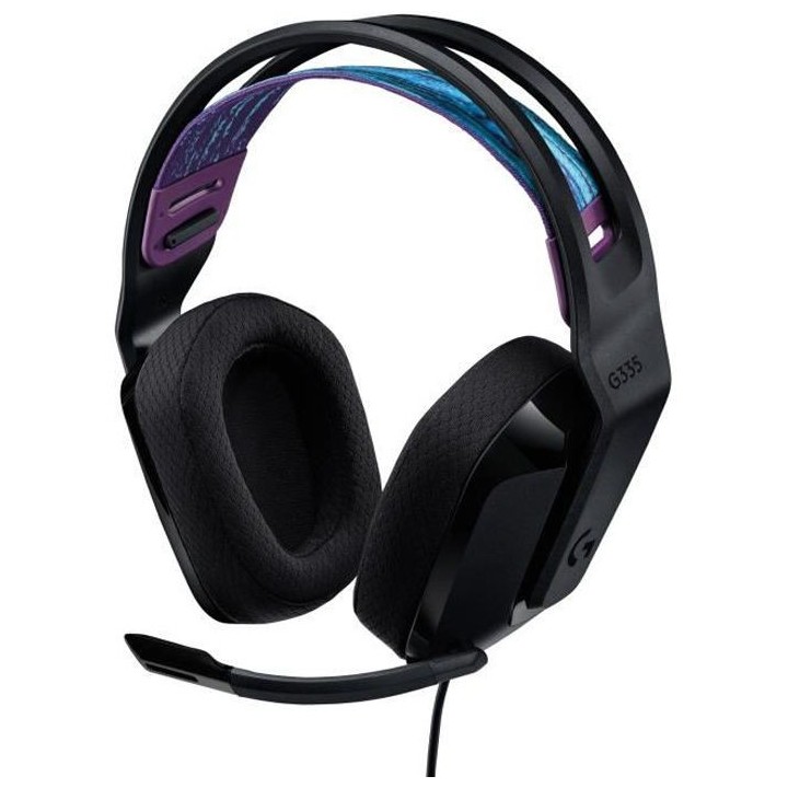 LOGITECH G - G335 FILAIRE - Casque Gaming - Léger - Noir Certifié Di
