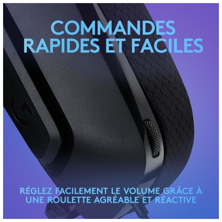 LOGITECH G - G335 FILAIRE - Casque Gaming - Léger - Noir Certifié Di