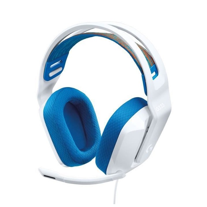 Casque GAMING - Léger - LOGITECH G - G335 FILAIRE - BLANC - Certifié