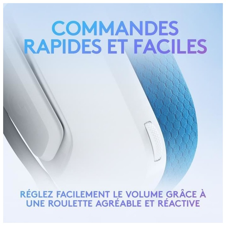 Casque GAMING - Léger - LOGITECH G - G335 FILAIRE - BLANC - Certifié