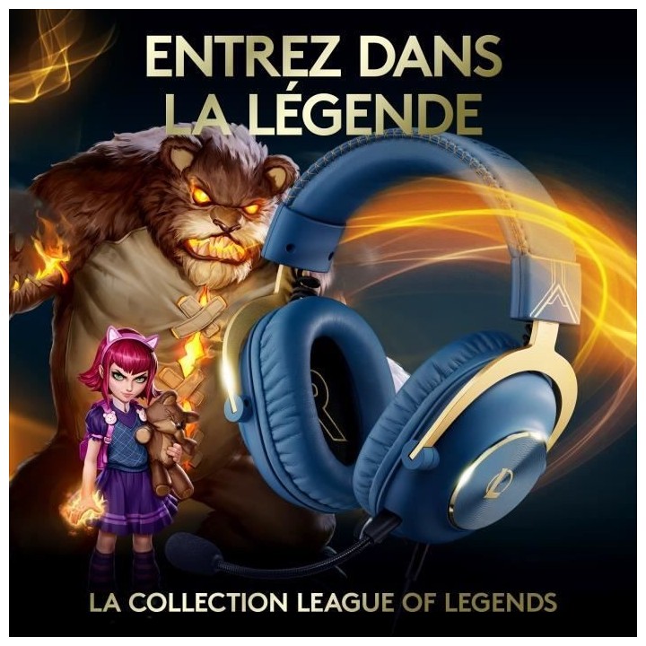 Casque Gaming filaire - Logitech G - PRO X - Edition Officielle League