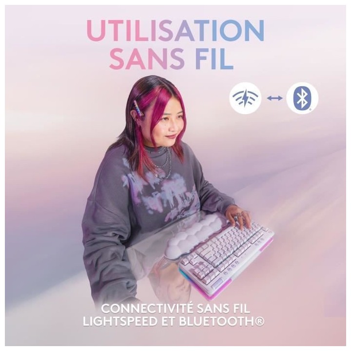 Logitech G - Clavier Gaming - G715 Mécanique Sans Fil Tactile (GX Bro