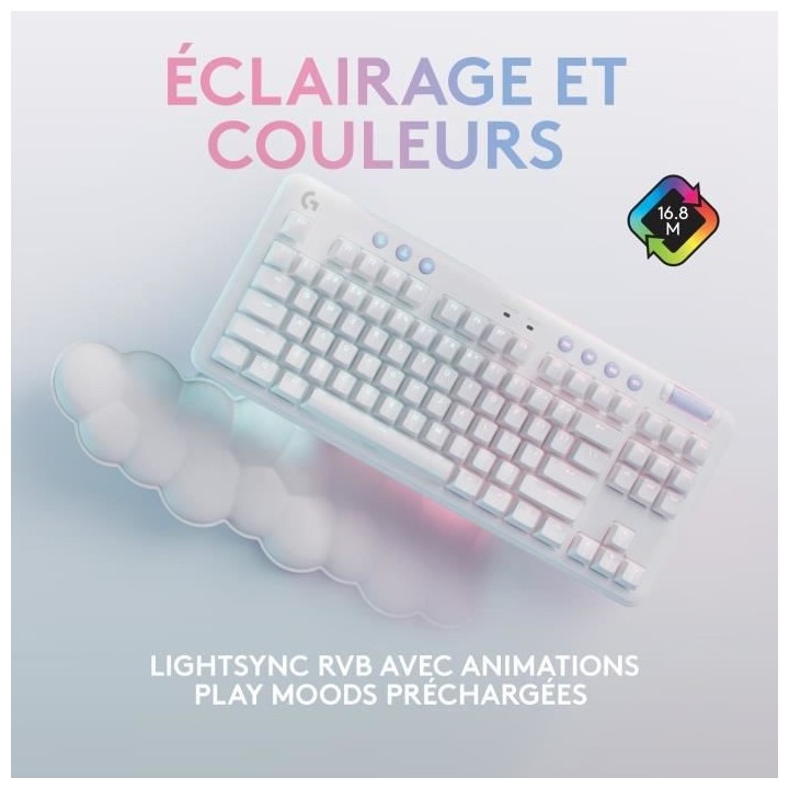 Logitech G - Clavier Gaming - G715 Mécanique Sans Fil Tactile (GX Bro