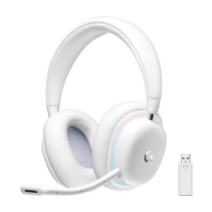 Logitech G - Casque Gaming - sans fil - G735 LIGHTSPEED RVB, Bluetooth