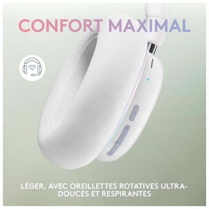 Logitech G - Casque Gaming - sans fil - G735 LIGHTSPEED RVB, Bluetooth