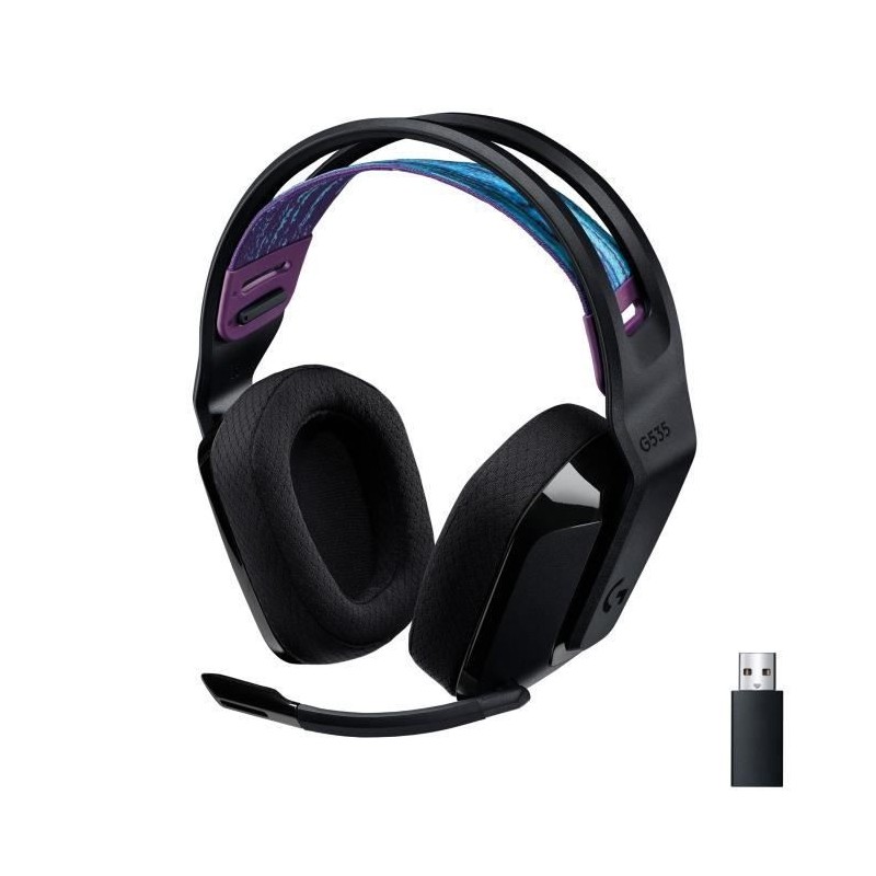 LOGITECH G - Casque gaming - sans fil - G535 LIGHTSPEED - Noir