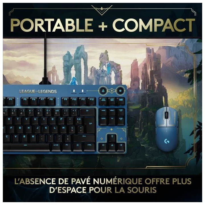 Clavier Gaming Mécanique Logitech - G Pro LIGHTSYNC - Edition Officie