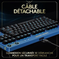 Clavier Gaming Mécanique Logitech - G Pro LIGHTSYNC - Edition Officielle League of Legends RVB USB