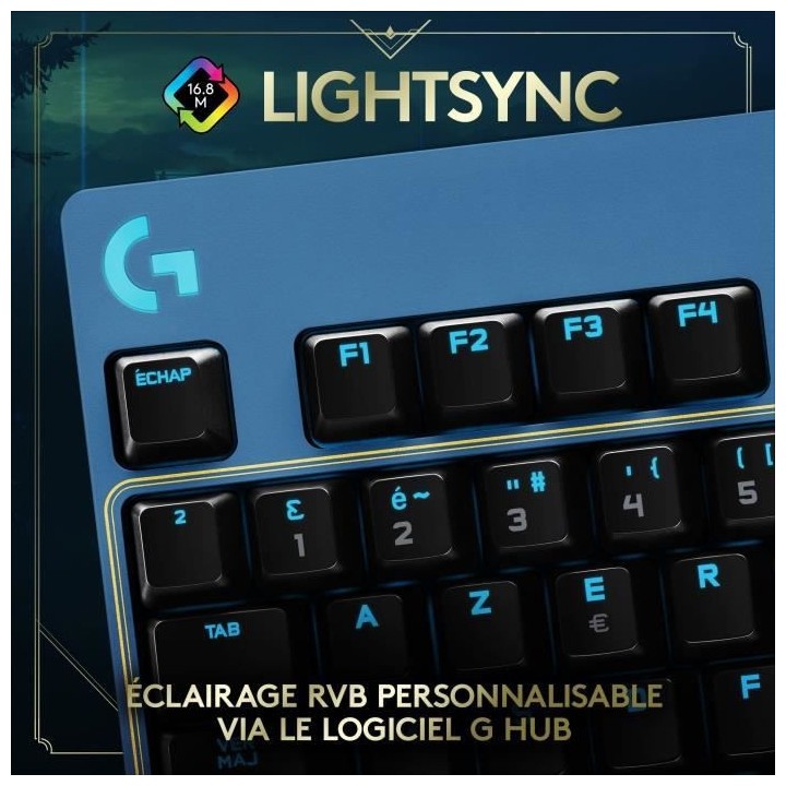 Clavier Gaming Mécanique Logitech - G Pro LIGHTSYNC - Edition Officie