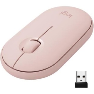 Souris sans fil - Logitech - M350 Pebble - Bluetooth silencieuse - Ros