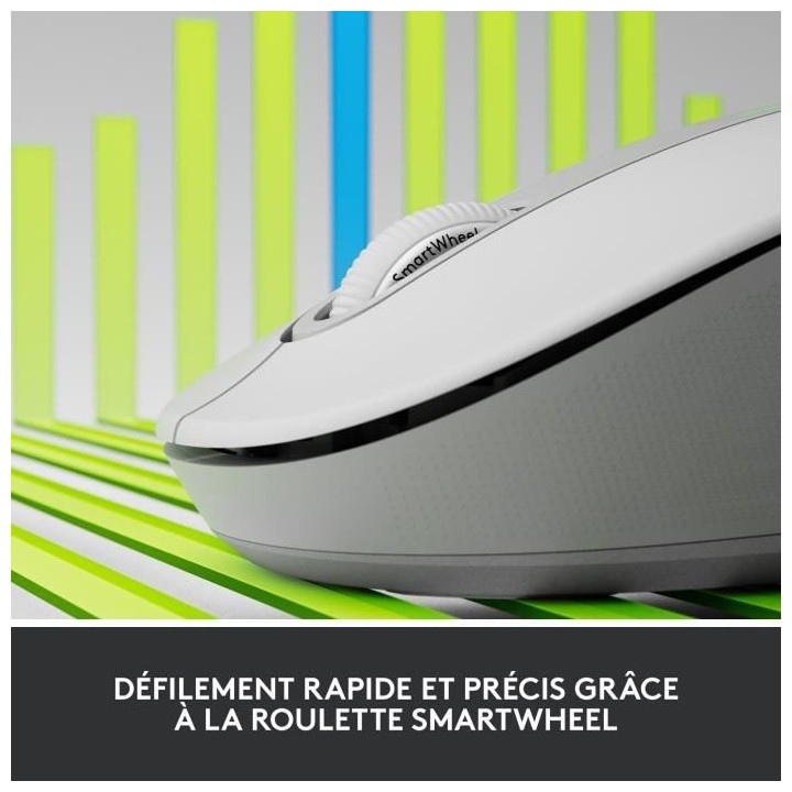 Souris Sans Fil Logitech Signature M650 L - Gauche - Pour Mains Larges