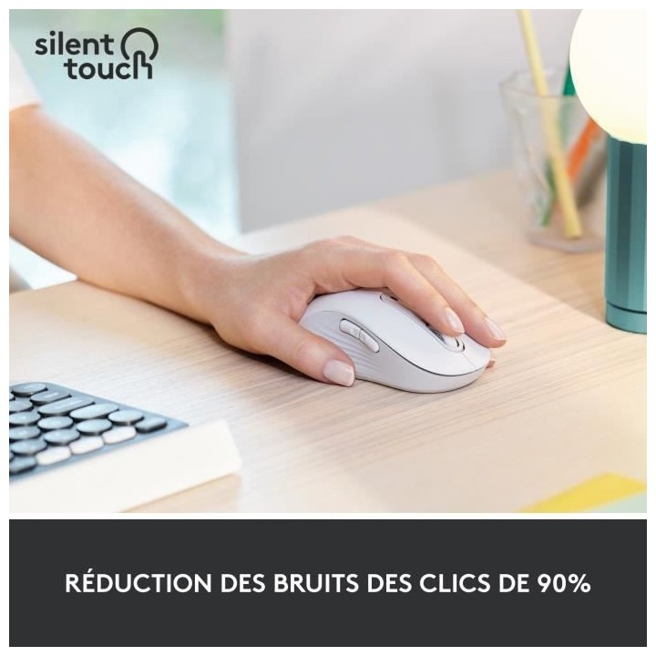 Souris Sans Fil Logitech Signature M650 L - Gauche - Pour Mains Larges