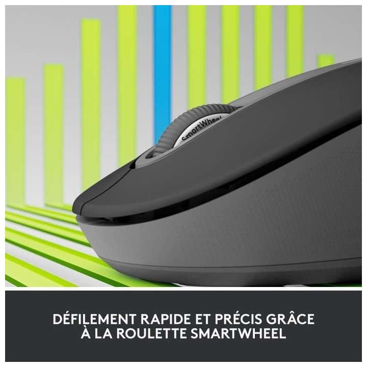 Souris Sans Fil Logitech Signature M650 L - Gauche - Pour Mains Larges