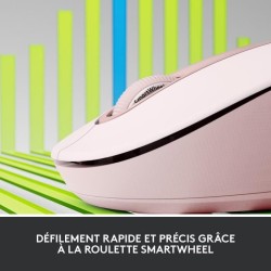 Souris Sans Fil Logitech Signature M650 - Silencieuse, Bluetooth, Boutons Programmables - Rose