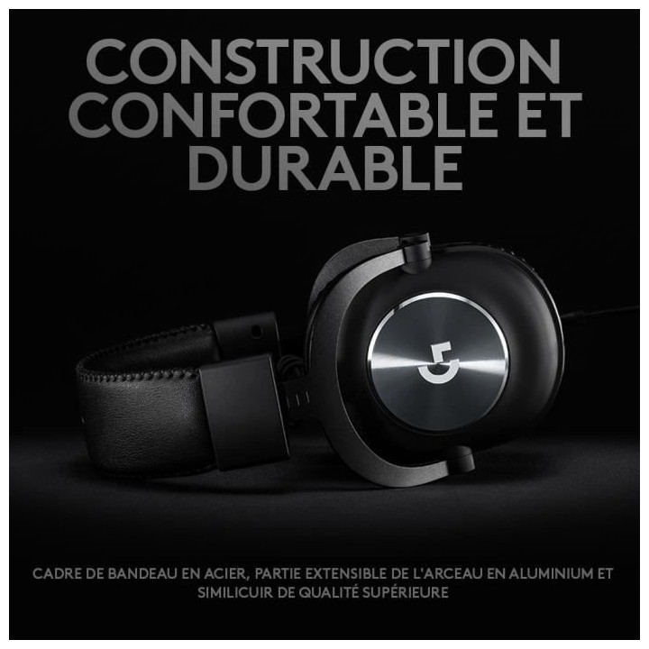 LOGITECH G - Casque Gaming filaire PRO Headset - Noir
