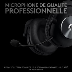 LOGITECH G - Casque Gaming filaire PRO Headset - Noir