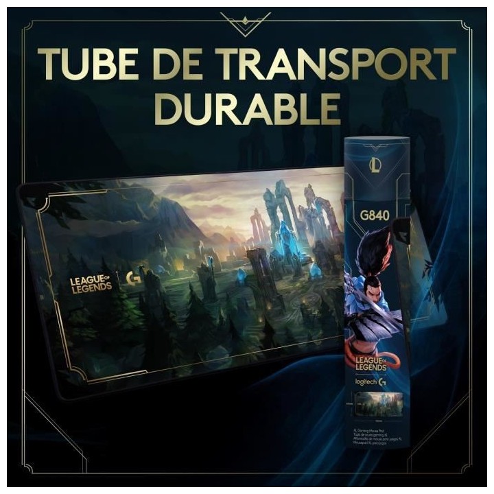 Tapis de Souris Gaming Logitech - G840 XL - Edition Officielle League