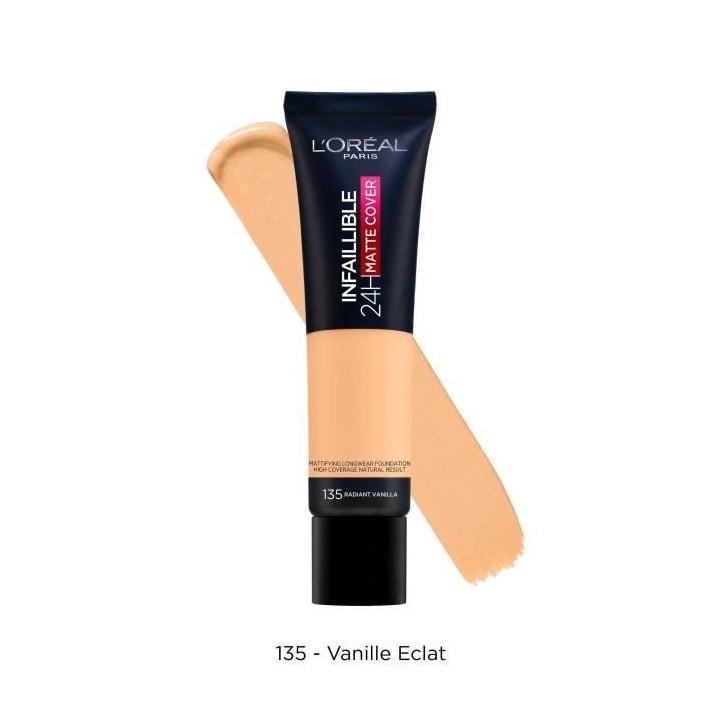Fond de Teint Infaillible 24H L'OREAL PARIS - Matte Cover Haute Couvra