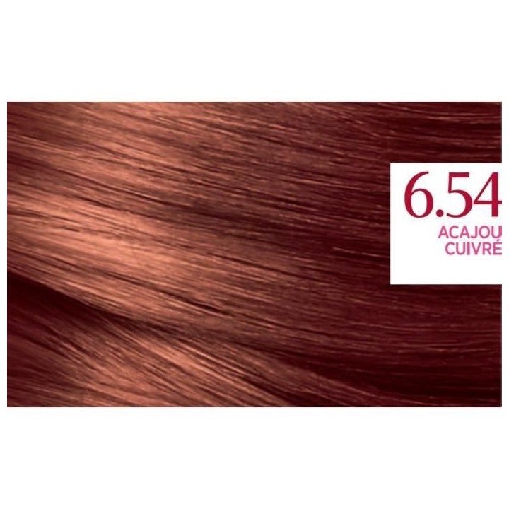 Coloration permanente 6.54 Excellence creme L'OREAL PARIS - Blond fonc