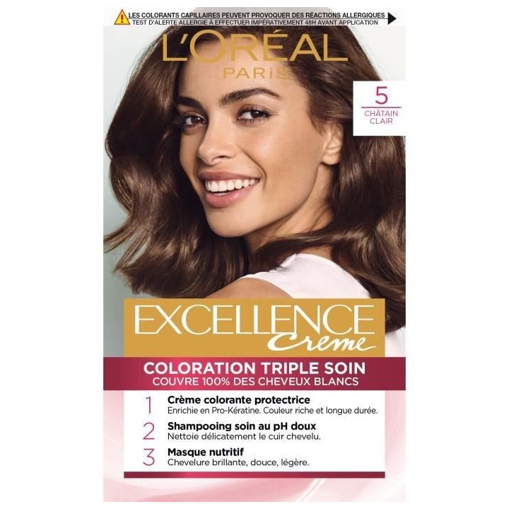Coloration permanente Excellence L'OREAL PARIS - Châtain Clair 5
