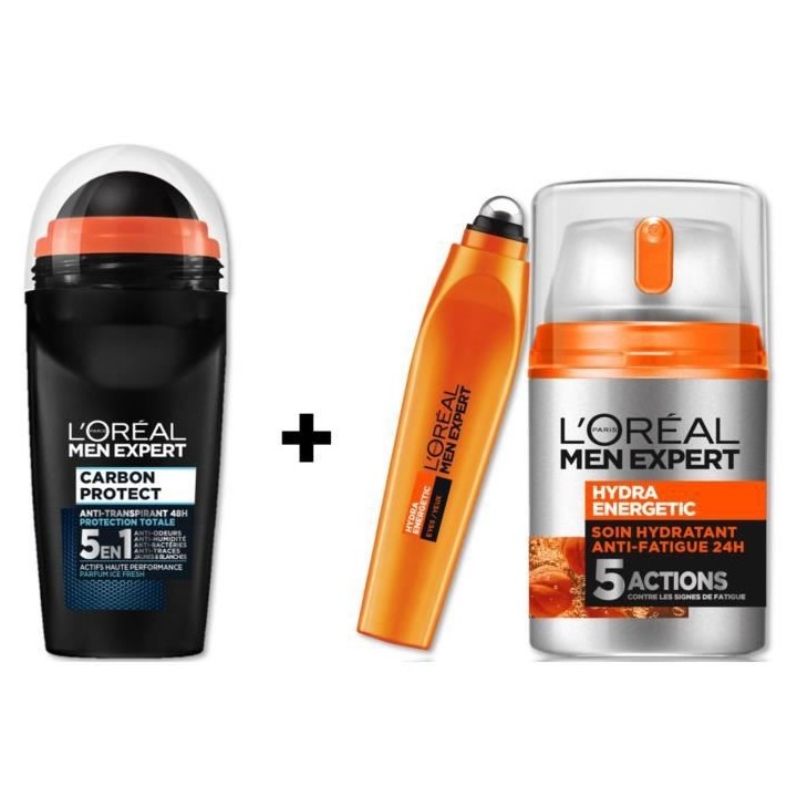 Trousse Routine Anti-Fatigue L'OREAL PARIS MEN EXPERT Hydra Energetic