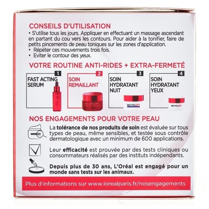 Soin Jour Visage L'OREAL Dermo Expertise Revitalift - Contour Cou - 50