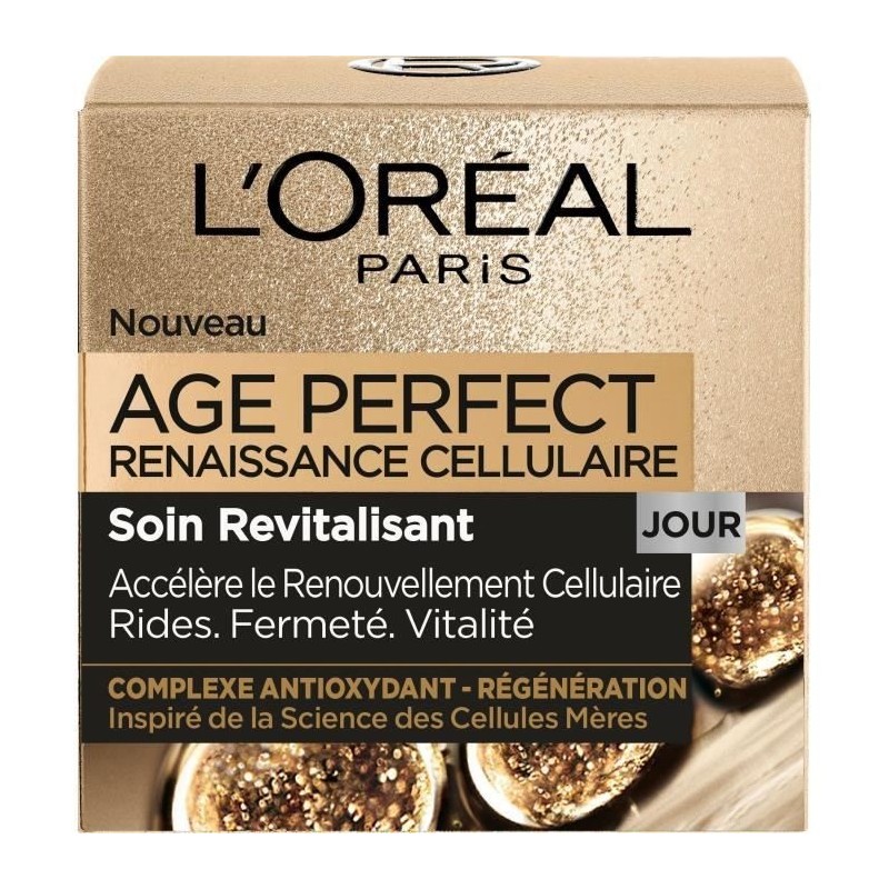 Soin Jour Vitalité Age Perfect L'OREAL PARIS - Renaissance Cellulaire - 50 ml