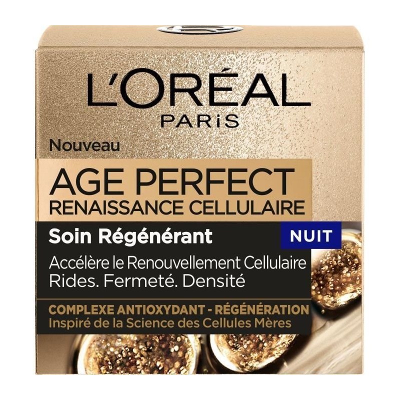 Soin regénérant Dermo Expertise Age Perfect L'OREAL Renaissance Cellulaire Nuit - 50 ml