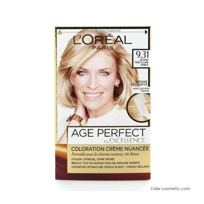 Coloration Age Perfect L'OREAL PARIS - 9.31 Blond tres clair