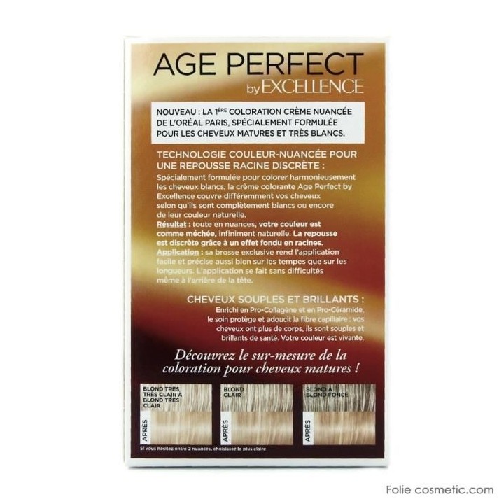 Coloration Age Perfect L'OREAL PARIS - 9.31 Blond tres clair