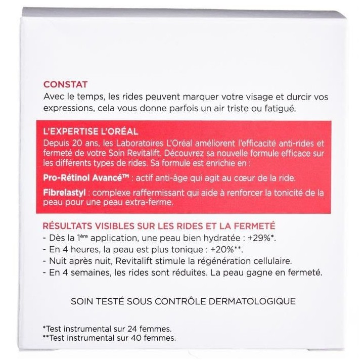 Soin Nuit Dermo Expertise Revitalift L'OREAL PARIS - 50 ml