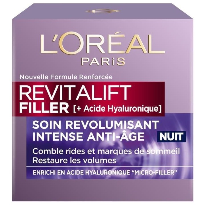 Soin revolumisant nuit Dermo Expertise Revitalift Filler+ L'OREAL - Ac