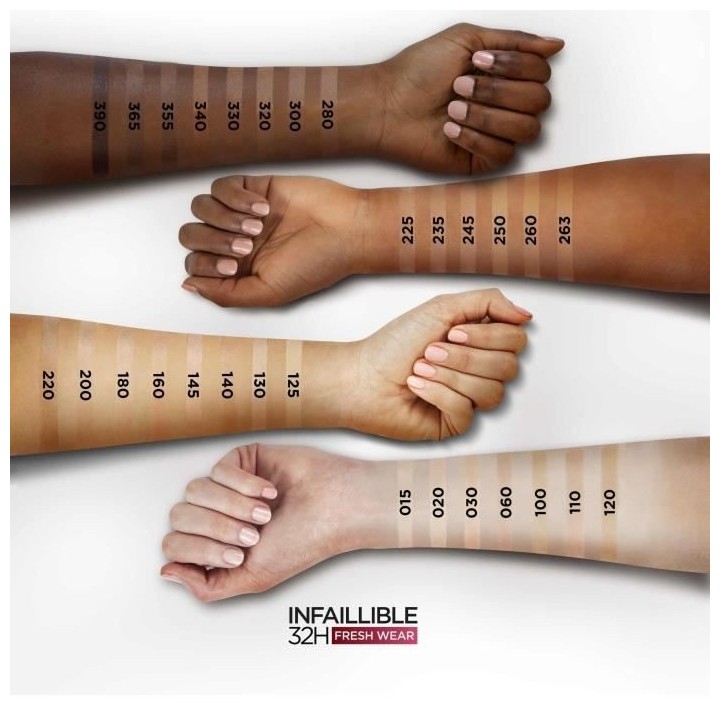 Fond de teint Infaillible L'OREAL PARIS - Longue tenue 32H - Sable éc