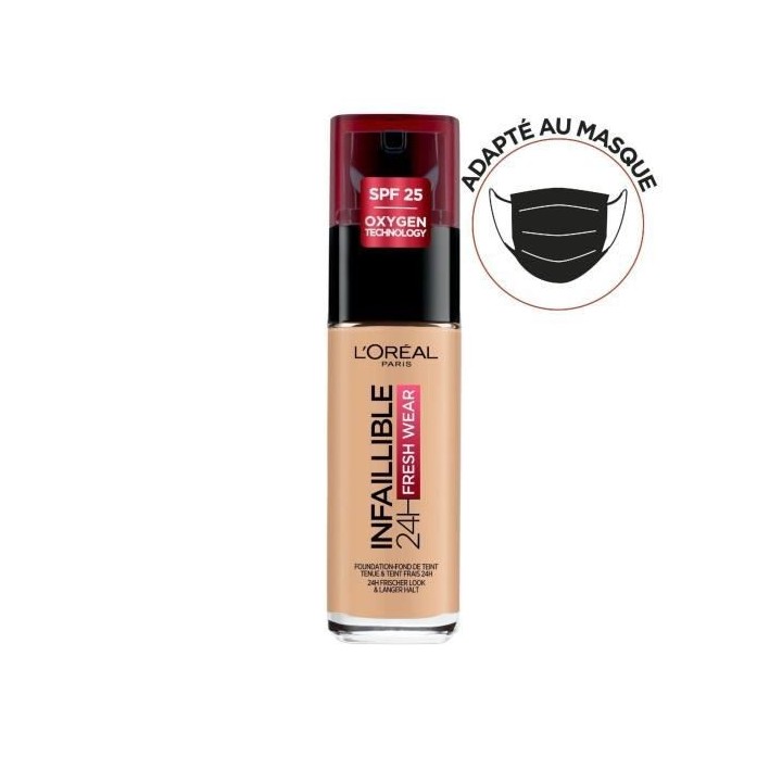 Fond de teint L'OREAL PARIS INFAILLIBLE - Longue tenue 32h - Lin Natur