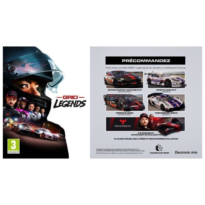 GRID LEGENDS Jeu PS4