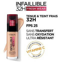 Fond de teint L'OREAL PARIS INFAILLIBLE - Longue tenue 32h - 355 Terre de Sienne