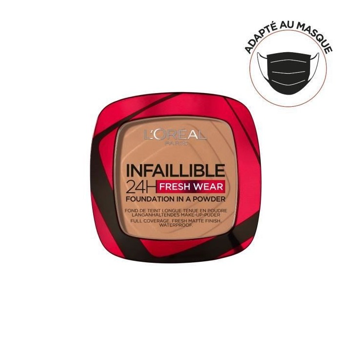 Fond de teint Infaillible L'OREAL PARIS - Longue tenue en poudre sable