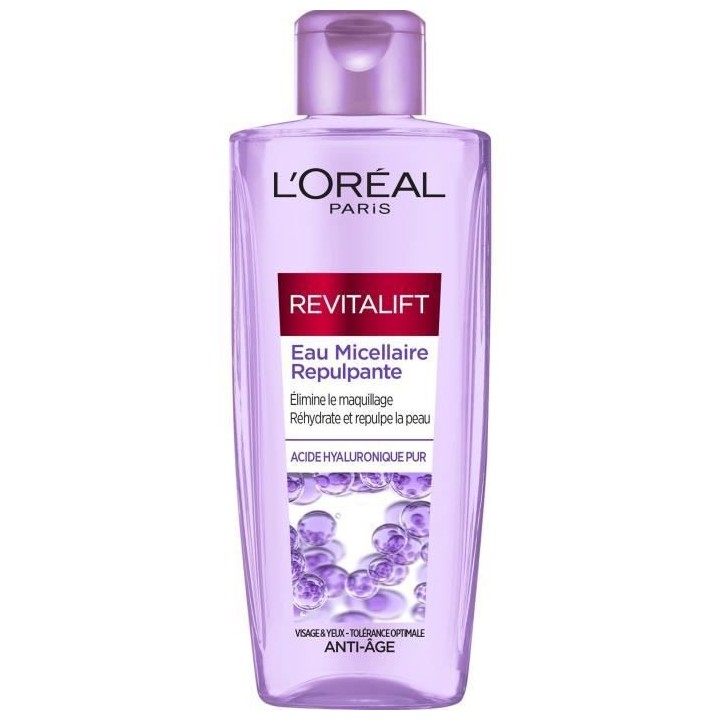 Eau Micellaire Repulpante Revitalift L'OREAL PARIS - A l'acide Hyaluro