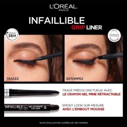 Eyeliner mine rétractable Infaillible L'OREAL PARIS - Waterproof - Tenue jusqu'a 36H* - Brown Denim