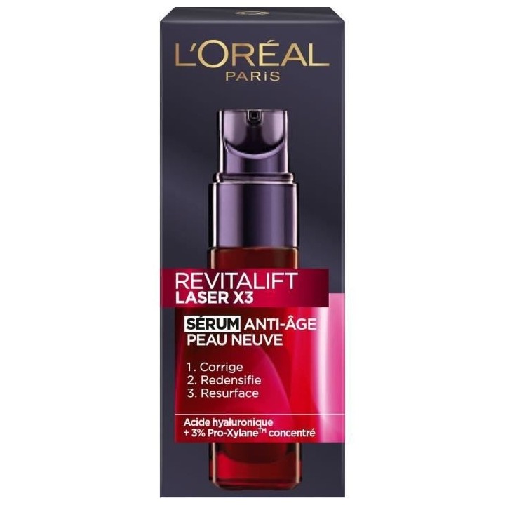Sérum anti-âge Peau Neuve Revitalift LaserX3 L'OREAL PARIS - 30 ml