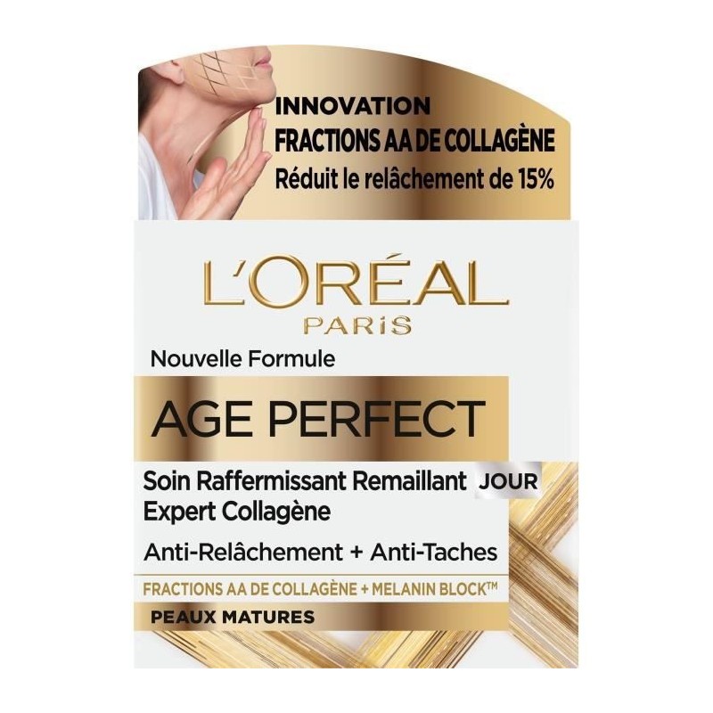 Creme de Jour Age Perfect Nouvelle Formule L'OREAL PARIS - Peaux matures - 50 ml